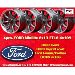 4 wheels Minilite 6x13...