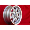 1 Felge Minilite 6x14 5x112 Ford Mercedes Consul Granada P5 P6 P7 Mercedes 108 109 113 114 115 116 123 silver/diamond cu