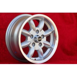 1 Felge Minilite 6x14 5x112 Ford Mercedes Consul Granada P5 P6 P7 Mercedes 108 109 113 114 115 116 123 silver/diamond cu