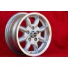 1 cerchio Minilite 6x14 5x112 Ford Mercedes Consul Granada P5 P6 P7 Mercedes 108 109 113 114 115 116 123 silver/diamond 