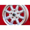 1 Felge Minilite 6x14 5x112 Ford Mercedes Consul Granada P5 P6 P7 Mercedes 108 109 113 114 115 116 123 silver/diamond cu