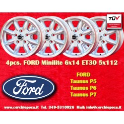 4 wheels Minilite 6x14...