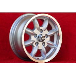 4 wheels Minilite 6x14 5x112 Ford Mercedes Consul Granada P5 P6 P7 Mercedes 108 109 113 114 115 116 123 silver/diamond c