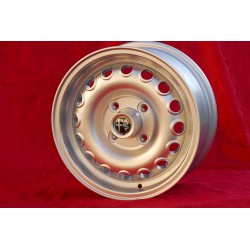 1 cerchio Campagnolo 6x14 4x108 Alfa Romeo Giulia 105 Berlina Coupe Spider GT GTA GTC silver