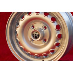 1 cerchio Campagnolo 6x14 4x108 Alfa Romeo Giulia 105 Berlina Coupe Spider GT GTA GTC silver