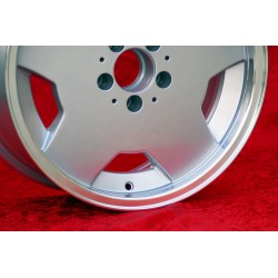 1 wheel Aero 8x17 5x112 Mercedes w107 w108 w109 w116 w123 w126 w129 silver/diamond cut