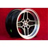 1 cerchio RS 7x13 4x108 Ford Escort Mk1-2 Capri Cortina black/diamond cut