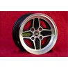 1 cerchio RS 7x13 4x108 Ford Escort Mk1-2 Capri Cortina black/diamond cut