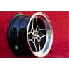 1 cerchio RS 7x13 4x108 Ford Escort Mk1-2 Capri Cortina black/diamond cut