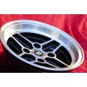 1 cerchio RS 7x13 4x108 Ford Escort Mk1-2 Capri Cortina black/diamond cut