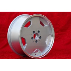 1 cerchio Aero 8x17 5x112 Mercedes w107 w108 w109 w116 w123 w126 w129 silver/diamond cut