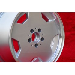 1 wheel Aero 8x17 5x112 Mercedes w107 w108 w109 w116 w123 w126 w129 silver/diamond cut