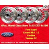 4 cerchi WCHE 7x15 4x108 Ford Escort Mk1-2 Capri Cortina Taunus TC silver/diamond cut