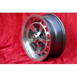 1 jante XJS 6x15 5x120.65 Jaguar XJ6 12 serie 1-3 XJS anthracite/diamond cut