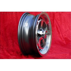 1 wheel XJS 6x15 5x120.65 Jaguar XJ6 12 serie 1-3 XJS anthracite/diamond cut