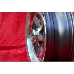 4 cerchi XJS 6x15 5x120.65 Jaguar XJ6 12 serie 1-3 XJS anthracite/diamond cut