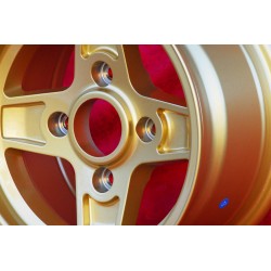 1 wheel Campagnolo 7x13 4x130 Lancia Fulvia Zagato Coupe gold