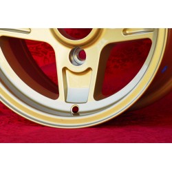 4 cerchi Campagnolo 7x13 4x130 Lancia Fulvia Zagato Coupe gold