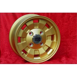 1 Felge Cromodora CD28 6x14 4x130 Lancia Fulvia 2000 gold