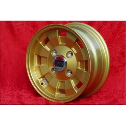 1 cerchio Cromodora CD28 6x14 4x130 Lancia Fulvia 2000 gold