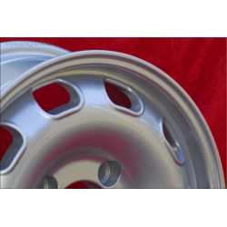 1 wheel TZ 5.5x15 4x130 Lancia Flavia silver