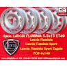 4 wheels TZ 5.5x15 4x145 Lancia Aurelia serie 1-3 silver