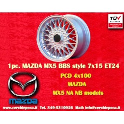 1 wheel BBS 7x15 4x100 BMW...