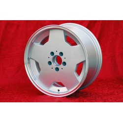 1 wheel Aero 8x17 5x112 Mercedes w107 w108 w109 w116 w123 w126 w129 silver/diamond cut