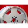 1 wheel Aero 8x17 5x112 Mercedes w107 w108 w109 w116 w123 w126 w129 silver/diamond cut