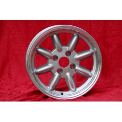 1 cerchio Minilite 7x15 4x100 Mazda MX5 NA NB silver/diamond cut