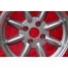 1 Felge Minilite 7x15 4x100 Mazda MX5 NA NB silver/diamond cut