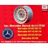 1 jante Barock 6x14 5x112 Mercedes w108 w109 w113 w114 w115 w116 w123 silver