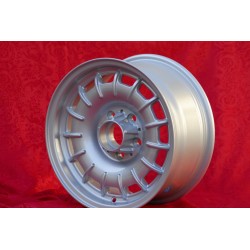 4 Felgen Barock 7x15 5x112 Mercedes w107 w108 w109 w113 w114 w115 w116 w123 w124 w126 silver