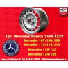 1 jante Barock 7x16 5x112 Mercedes w107 w108 w109 w113 w114 w115 w116 w123 w124 w126 silver/polished