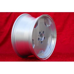 1 wheel Aero 9x17 5x112 Mercedes w107 w108 w109 w116 w123 w126 silver/diamond cut