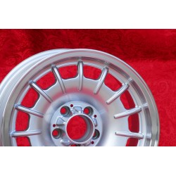 1 wheel Barock 8x16 5x112 Mercedes w107 w108 w109 w116 w123 w126 silver/polished