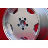 1 wheel Aero 9x17 5x112 Mercedes w107 w108 w109 w116 w123 w126 silver/diamond cut