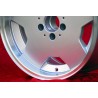 1 wheel Aero 9x17 5x112 Mercedes w107 w108 w109 w116 w123 w126 silver/diamond cut