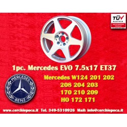 1 cerchio Evo 7.5x17 5x112 Mercedes Audi Mercedes 124 129 140 201 202 203 204 207 208 209 210 211 212 170 171 172 HO Aud