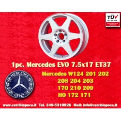 1 Felge Evo 7.5x17 5x112 Mercedes Audi Mercedes 124 129 140 201 202 203 204 207 208 209 210 211 212 170 171 172 HO Audi 