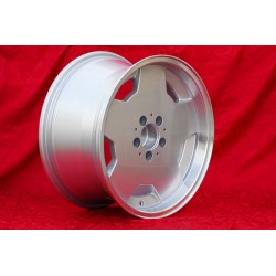 4 cerchi Aero 9x17 5x112 Mercedes w107 w108 w109 w116 w123 w126 silver/diamond cut