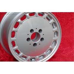 1 wheel Gullideckel 7x15 5x112 Mercedes w107 w116 w123 w124 w126 w201 w202 w210 HO silver