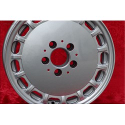 1 wheel Gullideckel 7x15 5x112 Mercedes w107 w116 w123 w124 w126 w201 w202 w210 HO silver