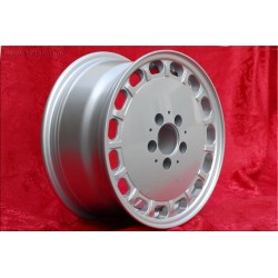 1 wheel Gullideckel 7x15 5x112 Mercedes w107 w116 w123 w124 w126 w201 w202 w210 HO silver