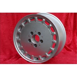 1 wheel Gullideckel 7x15 5x112 Mercedes w107 w116 w123 w124 w126 w201 w202 w210 HO silver