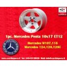 1 jante Penta 10x17 5x112 Mercedes w107 w108 w109 w116 w123 w126 silver/diamond cut