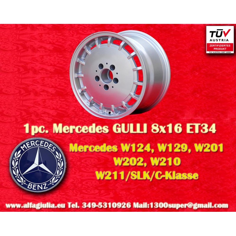 1 jante Gullideckel 8x16 5x112 Mercedes w124 w129 w201 w202 w203 w208 w210 HO w170 silver