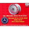 1 cerchio Gullideckel 8x16 5x112 Mercedes w124 w129 w201 w202 w203 w208 w210 HO w170 silver