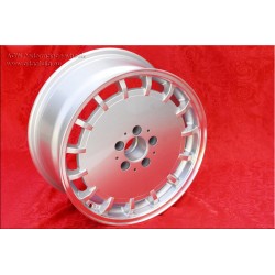 1 wheel Gullideckel 8x17 5x112 Mercedes w107 w108 w109 w116 w123 w126 silver/diamond cut