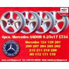 4 cerchi Sator 8.25x17 5x112 Mercedes w124 w129 w201 w202 w203 w204 w207 w208 w209 w210 w211 w212 w170 w171 w172 HO silv